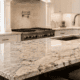 countertop in bright transitional kitchen